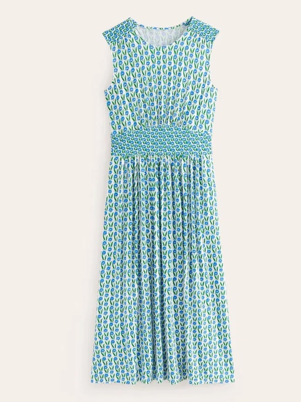 NWT Boden Thea Sleeveless Midi Dress Floral Size 14